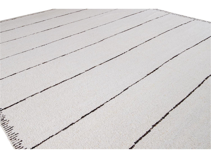 Modern Moroccan Style Wool Rug 12 X 15