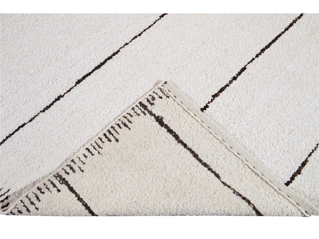 Modern Moroccan Style Wool Rug 12 X 15