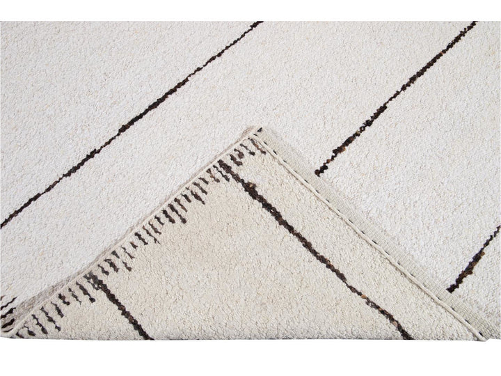 Modern Moroccan Style Wool Rug 12 X 15