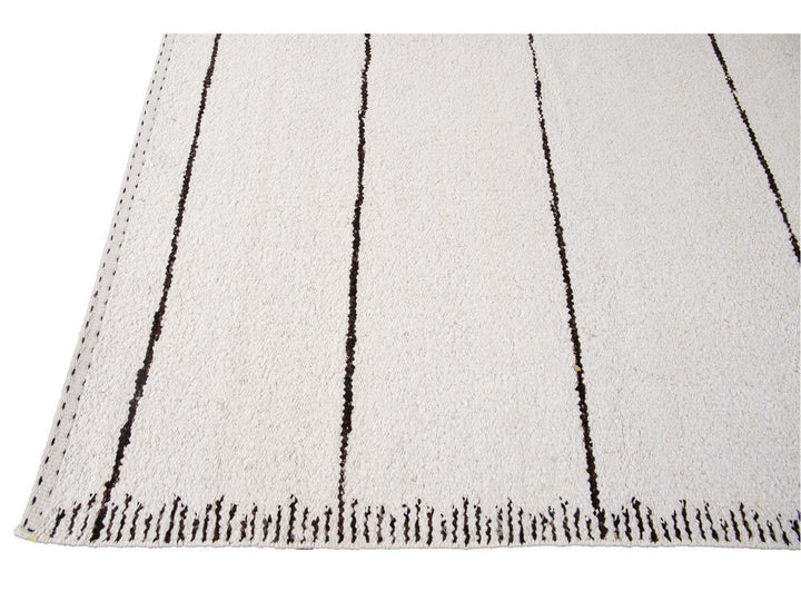 Modern Moroccan Style Wool Rug 12 X 15