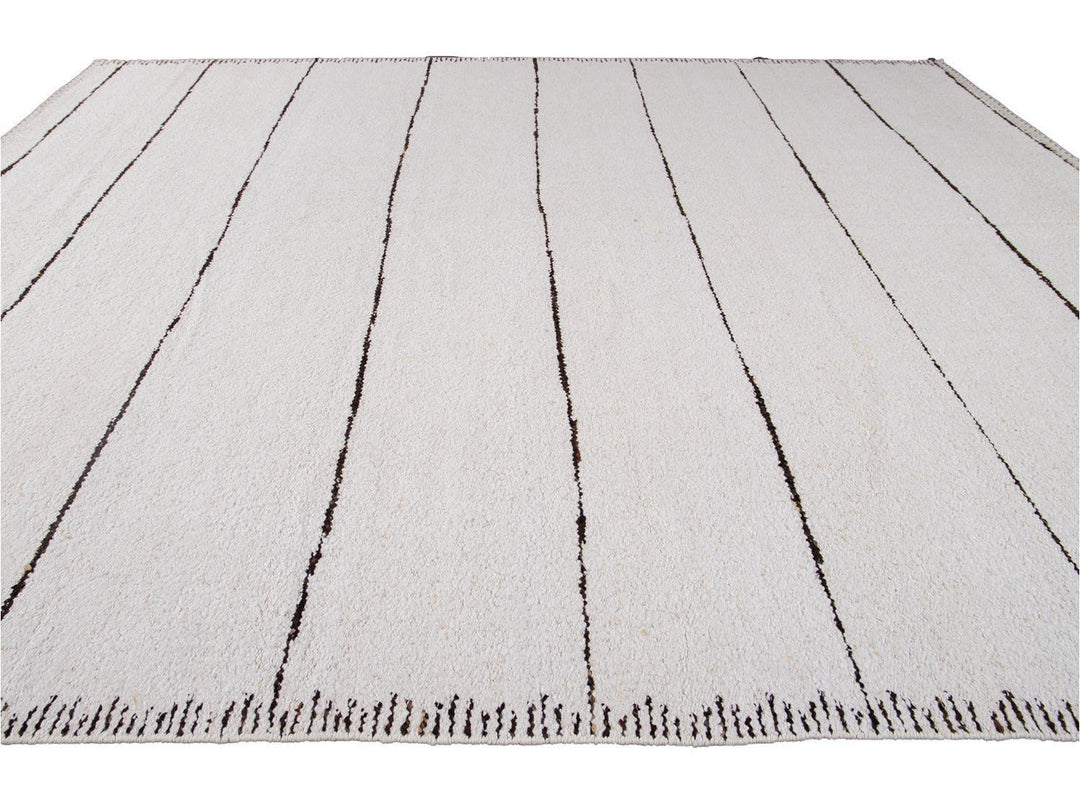 Modern Moroccan Style Wool Rug 12 X 15