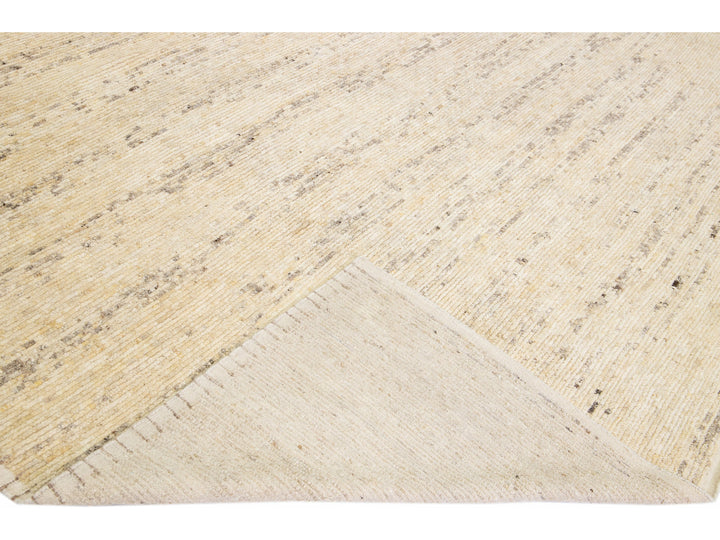 Modern Moroccan Wool Rug 12 X 15