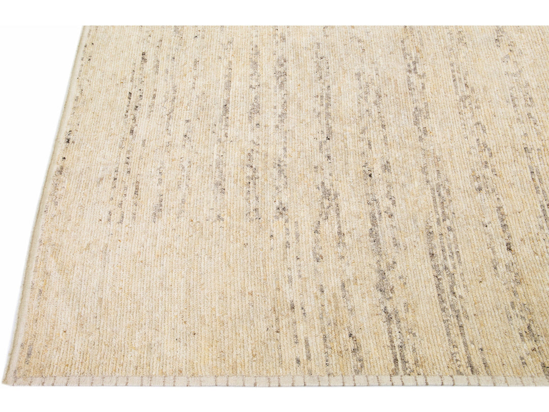 Modern Moroccan Wool Rug 12 X 15