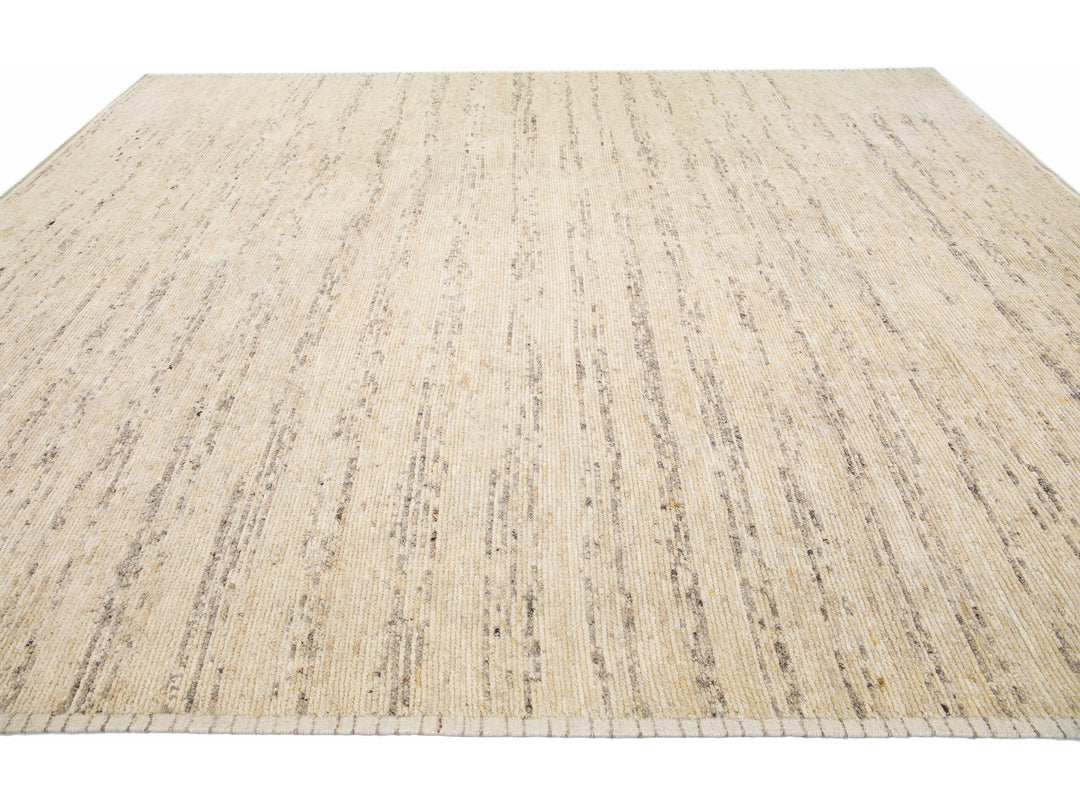 Modern Moroccan Wool Rug 12 X 15