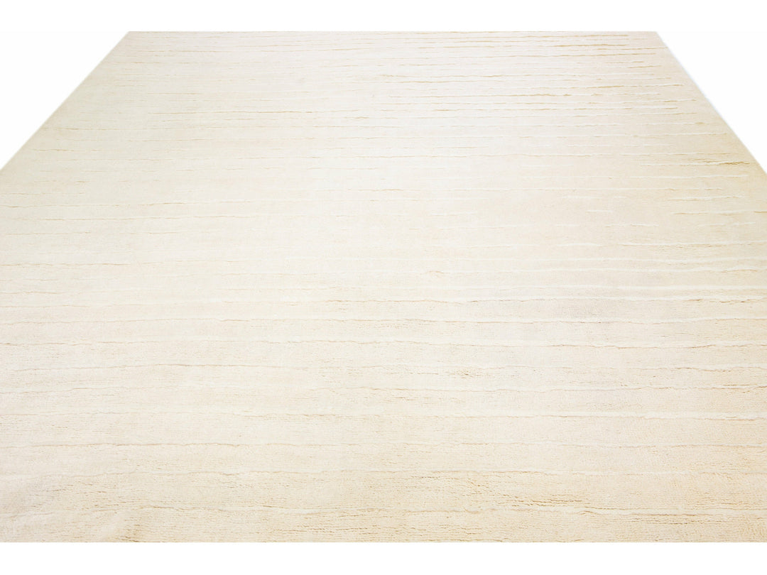 Modern Moroccan Wool Rug 12 X 15