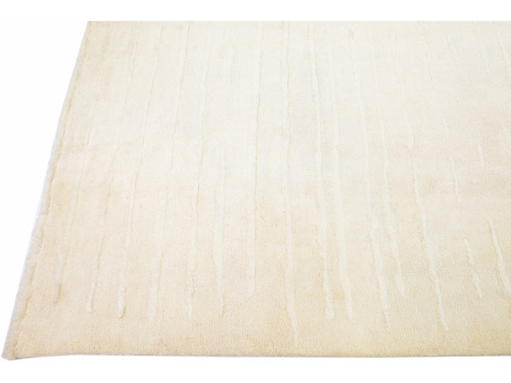 Modern Moroccan Wool Rug 12 X 15