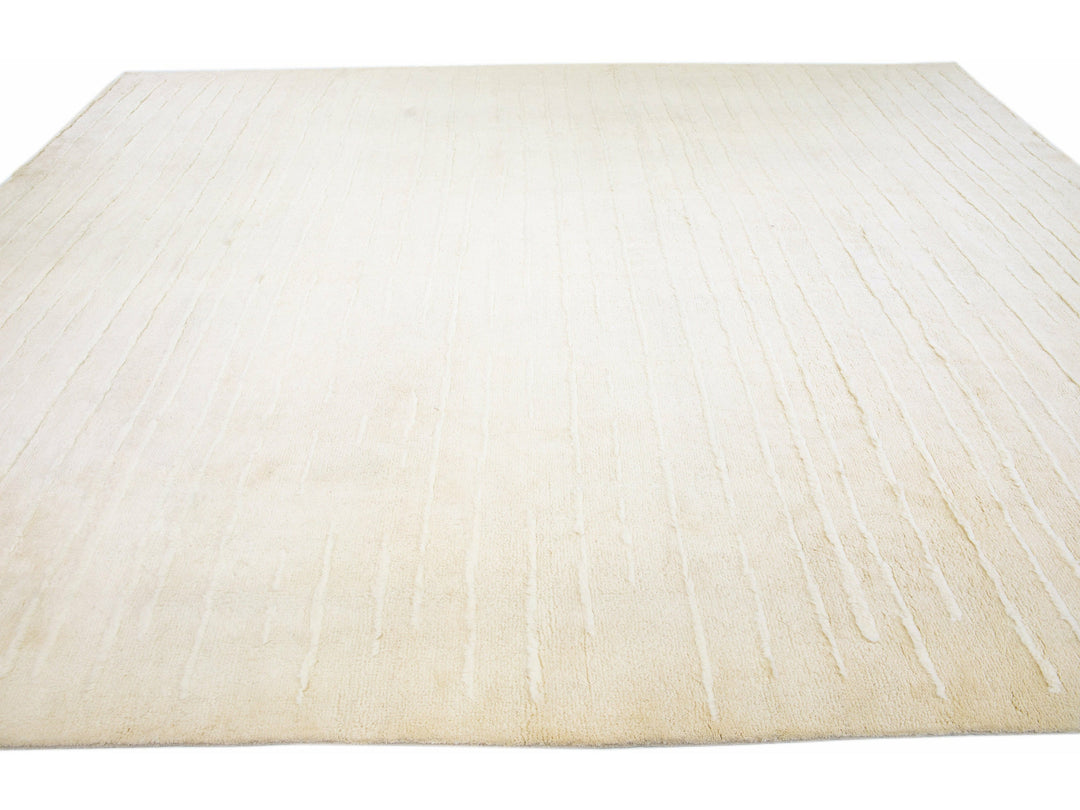 Modern Moroccan Wool Rug 12 X 15