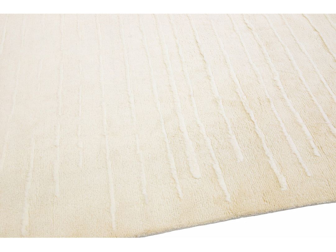 Modern Moroccan Wool Rug 12 X 15