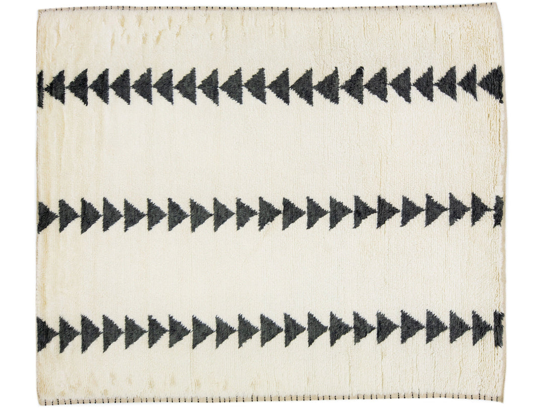 Modern Moroccan Wool Rug 8 X 10