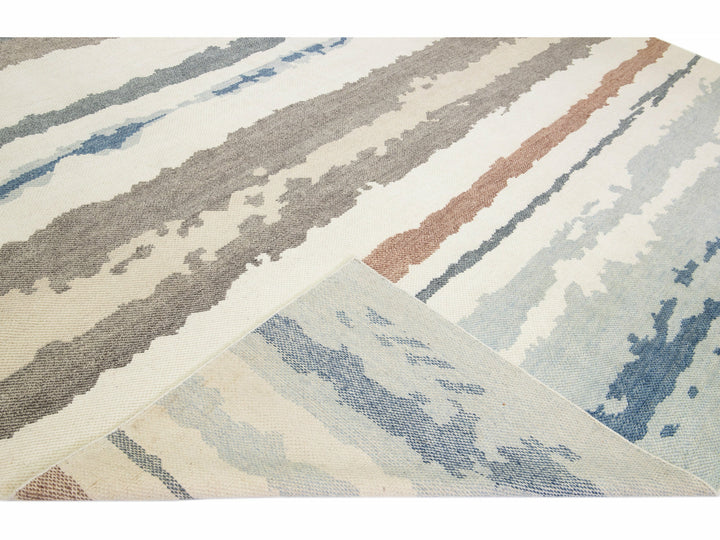 Modern Moroccan Wool Rug 12 X 15