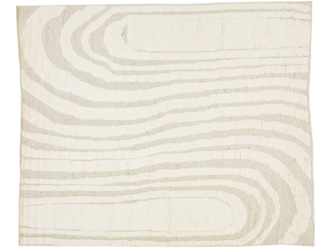 Modern Moroccan Wool Rug 8 X 10