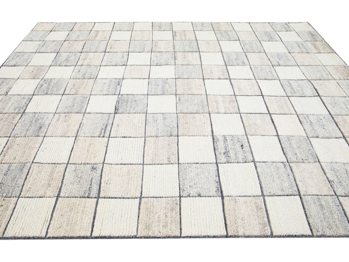 Modern Moroccan Wool Rug 8 X 10