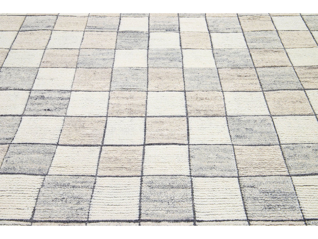 Modern Moroccan Wool Rug 8 X 10