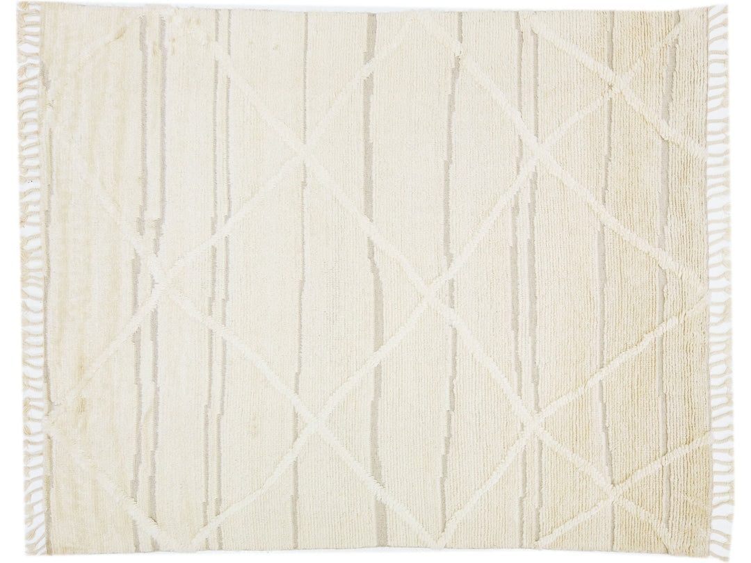 Modern Moroccan Wool Rug 8 X 10