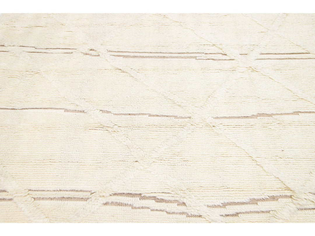 Modern Moroccan Wool Rug 8 X 10