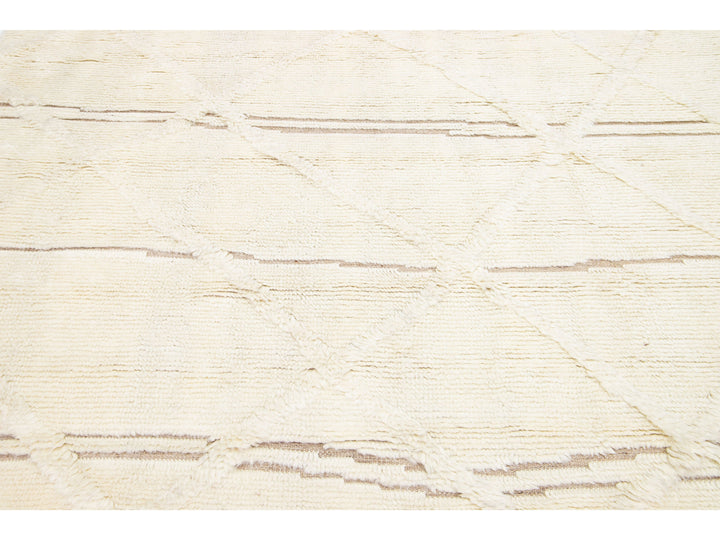 Modern Moroccan Wool Rug 8 X 10