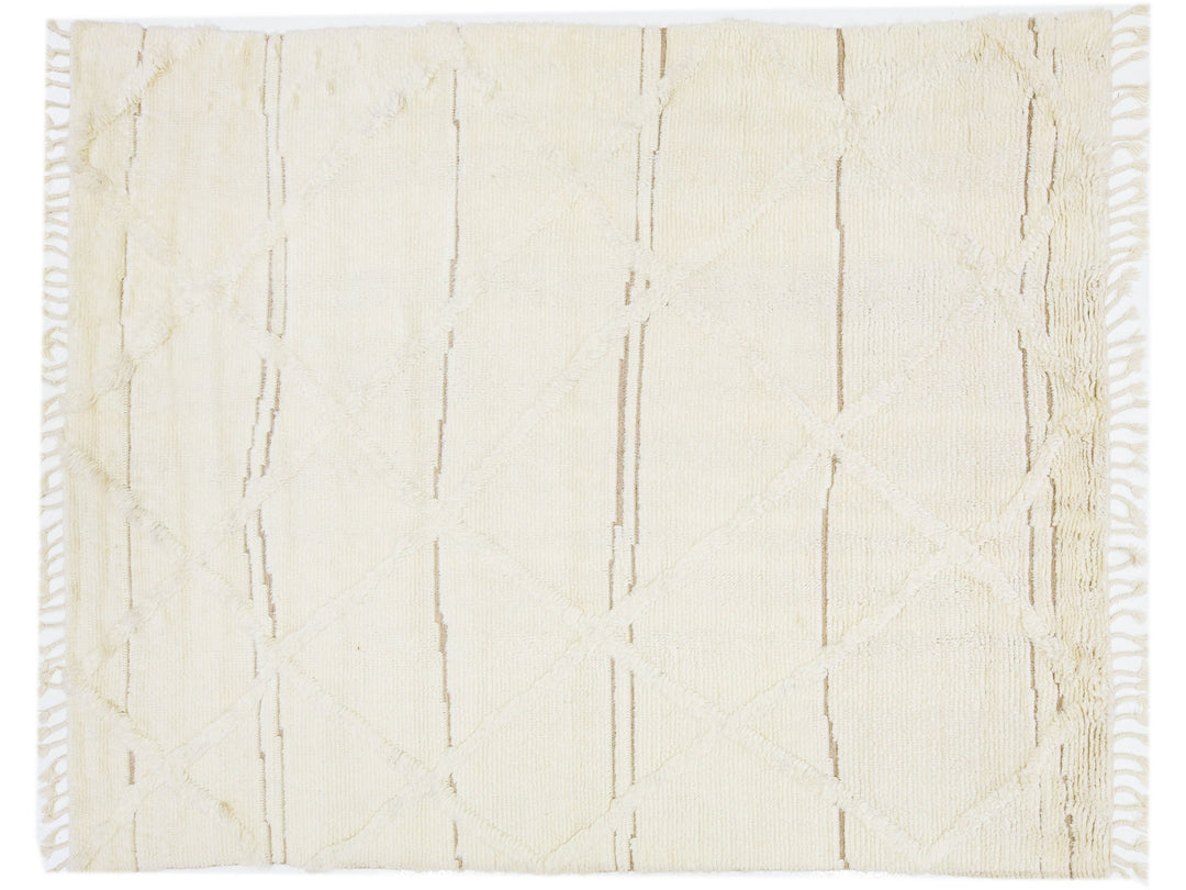 Modern Moroccan Wool Rug 8 X 10