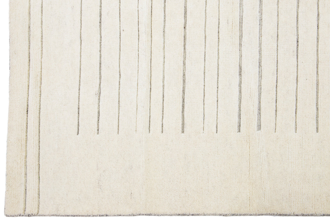 Modern Moroccan Wool Rug 8 X 10