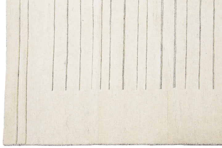 Modern Moroccan Wool Rug 8 X 10