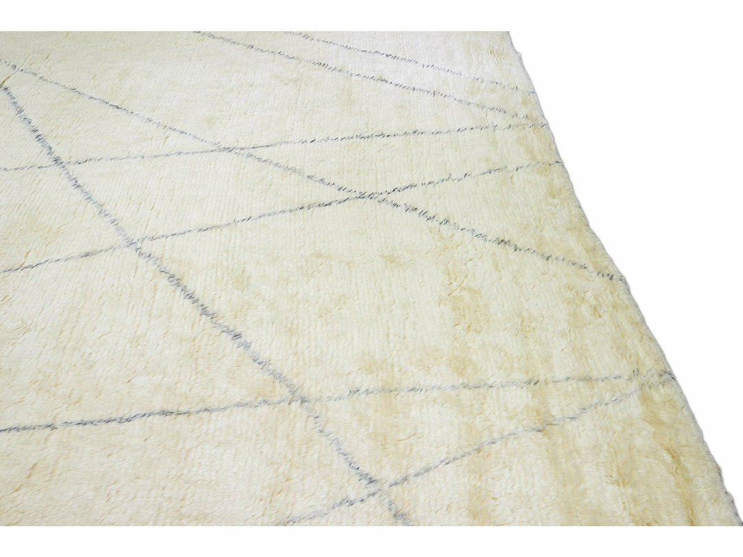 Modern Moroccan Wool Rug 15 X 17