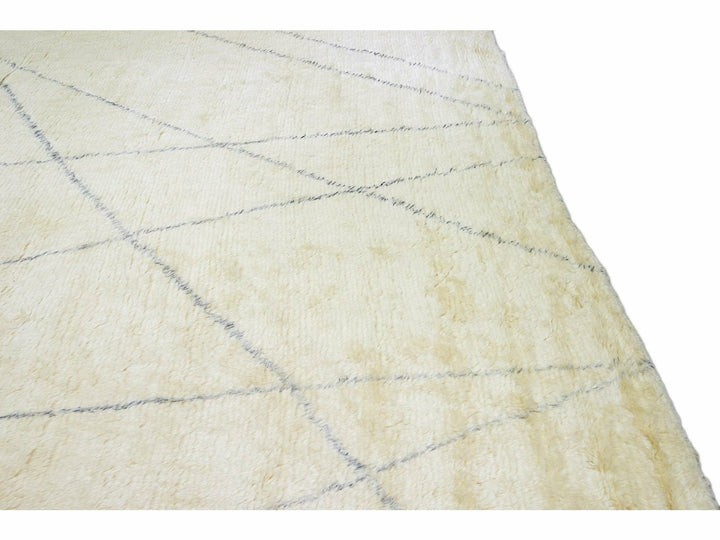 Modern Moroccan Wool Rug 15 X 17