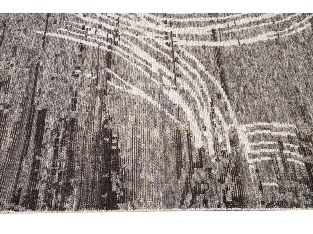 Contemporary Soumak Style Wool Rug 10 X 14