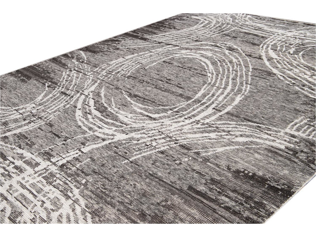 Contemporary Soumak Style Wool Rug 10 X 14