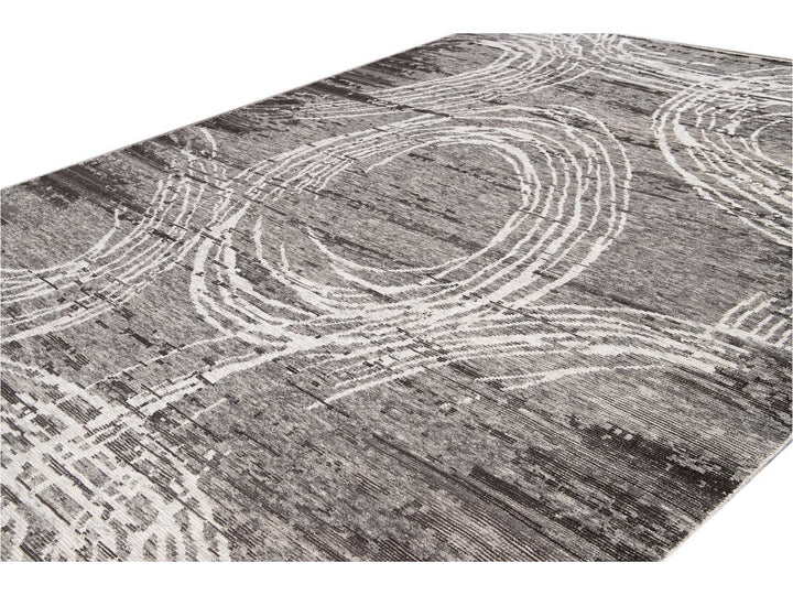 Contemporary Soumak Style Wool Rug 10 X 14