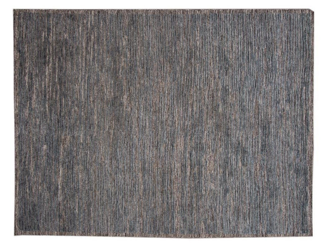Modern Textured High Low Wool Rug, 9 X 12