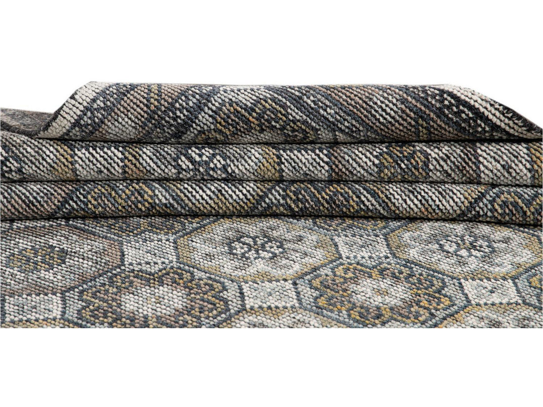 Contemporary Soumak Style Wool Rug