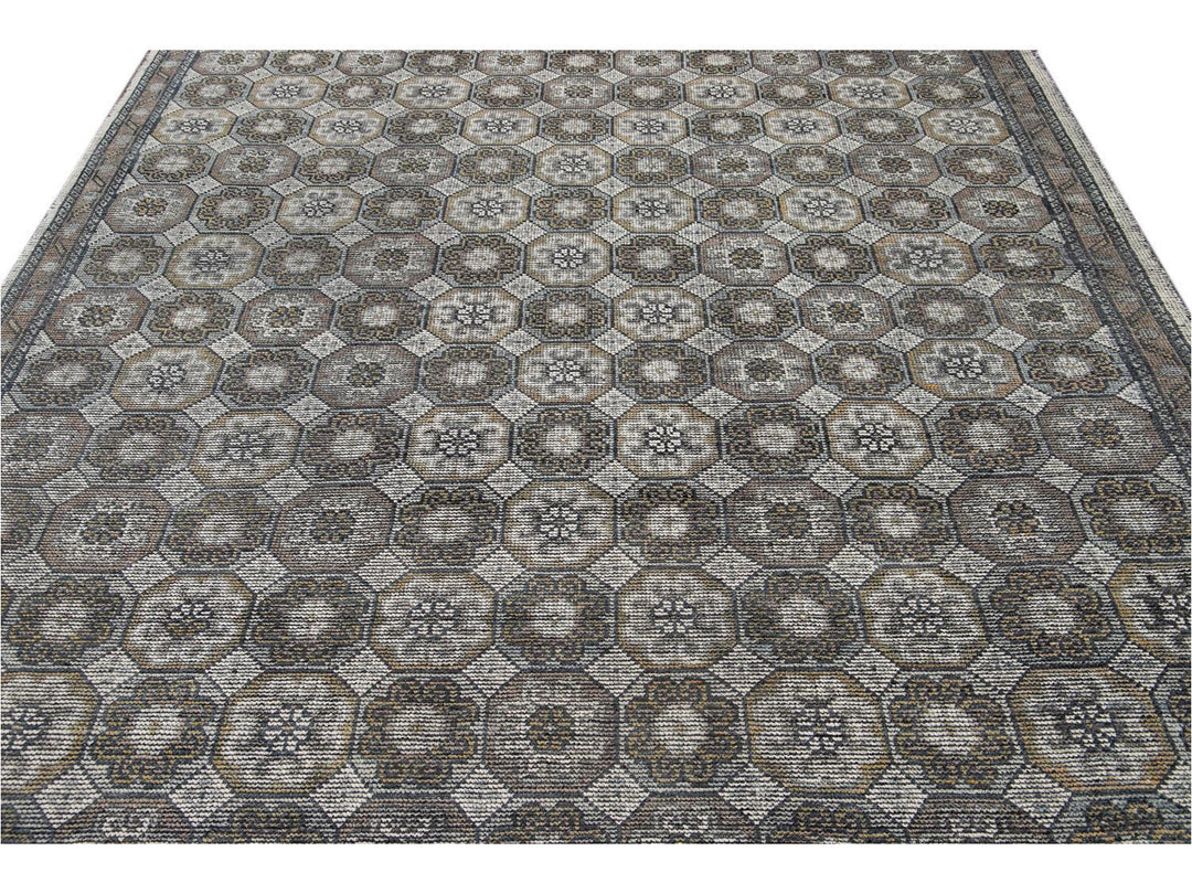 Contemporary Soumak Style Wool Rug 8 X 10
