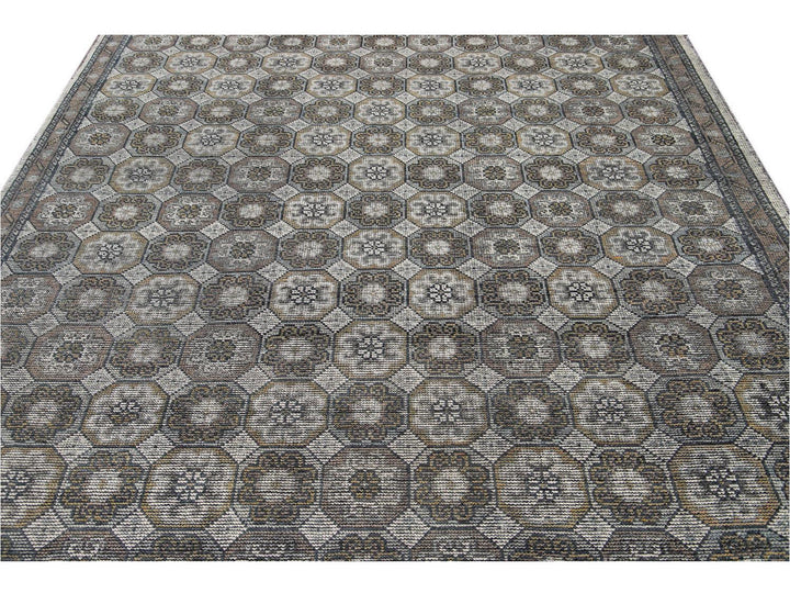 Contemporary Soumak Style Wool Rug