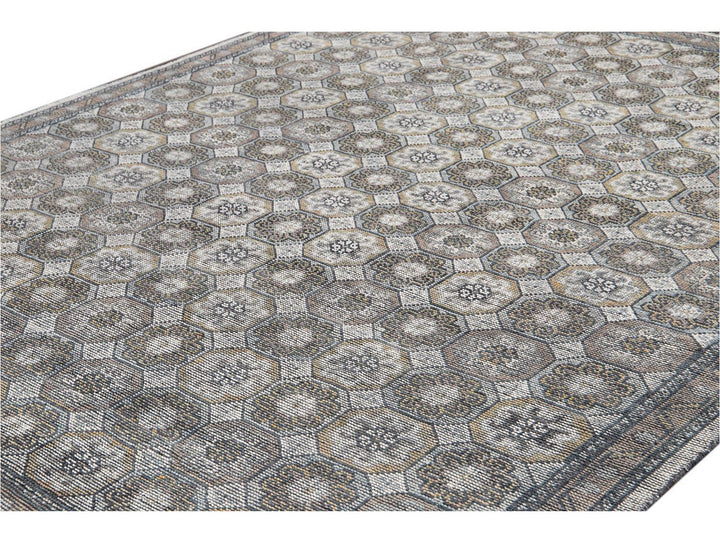 Contemporary Soumak Style Wool Rug