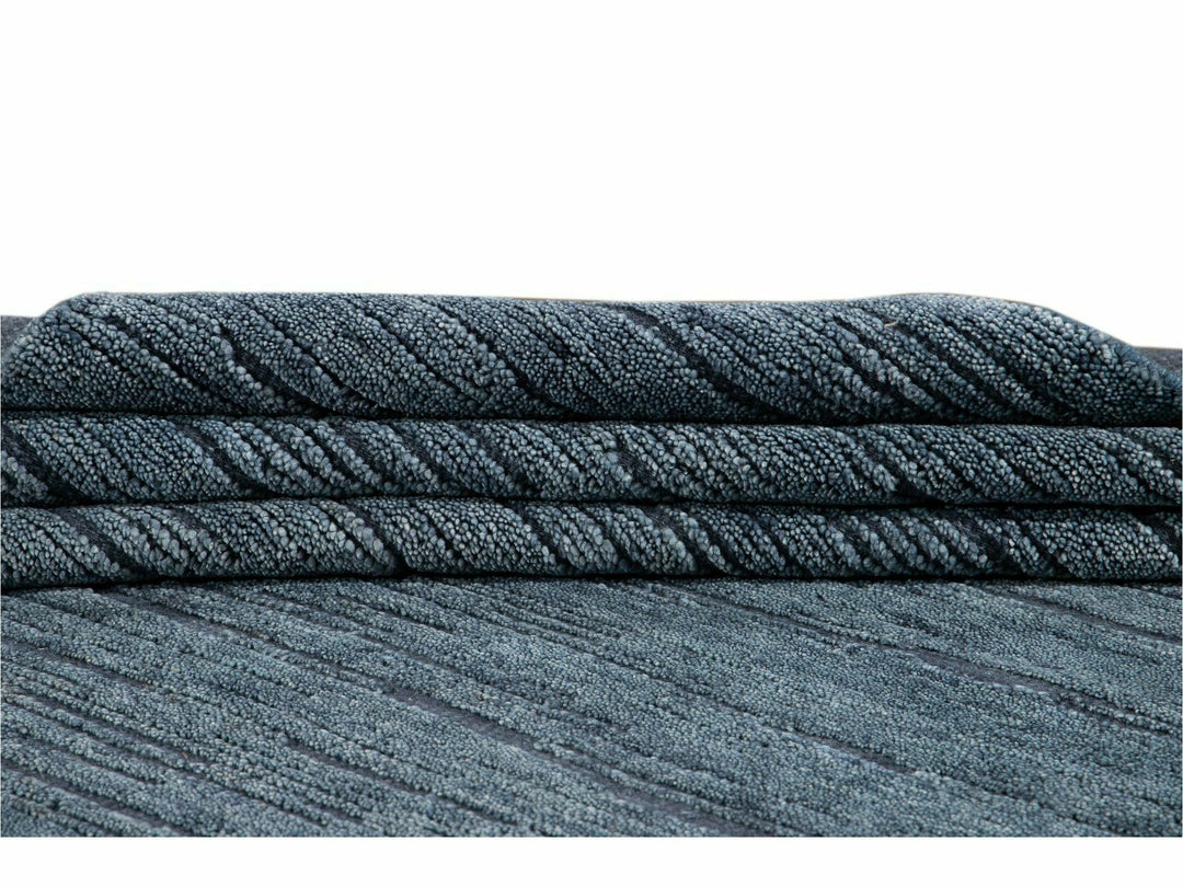 Modern Textured Wool Rug 12 X 15