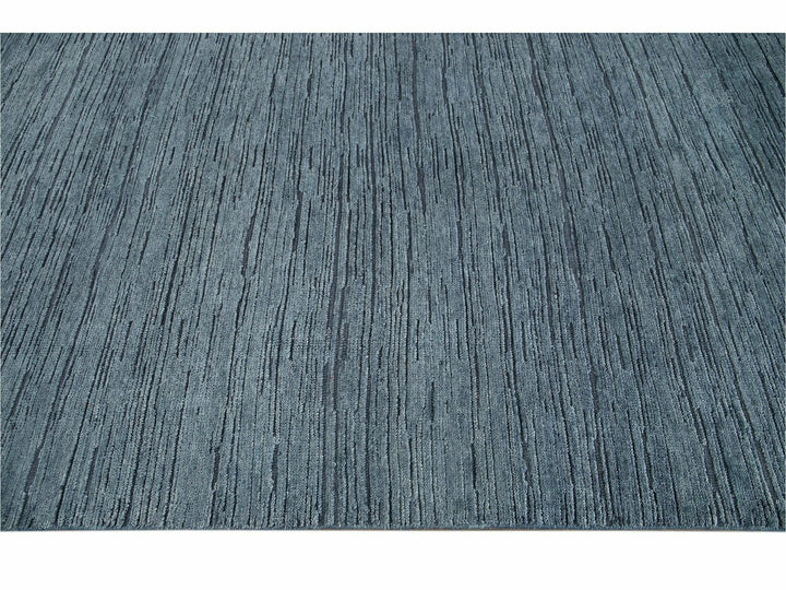 Modern Textured Wool Rug 12 X 15