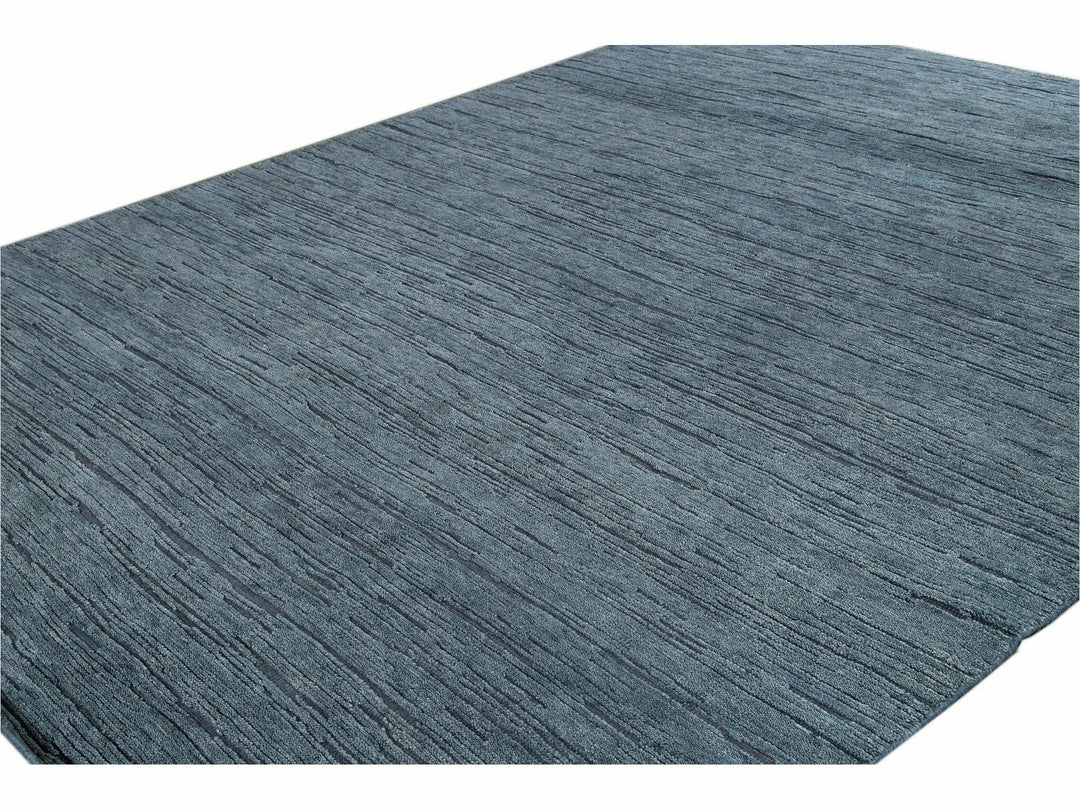 Modern Textured Wool Rug 12 X 15