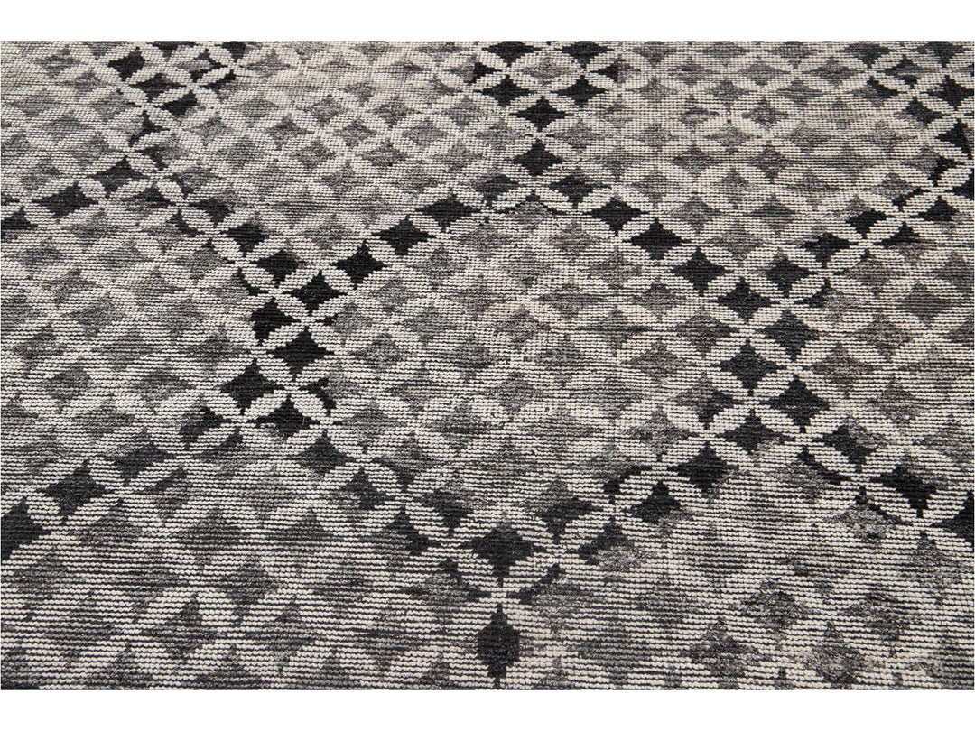 Modern Soumak Style Wool Rug 8 X 10