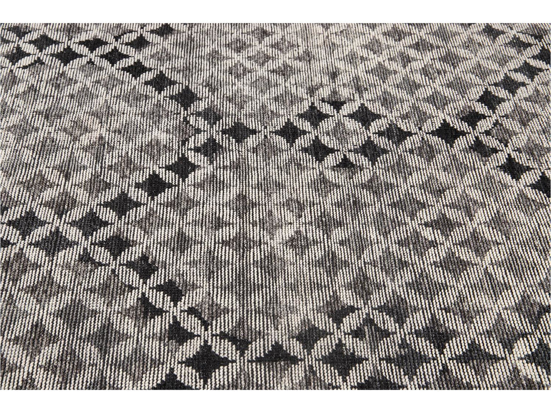 Modern Soumak Style Wool Rug 8 X 10