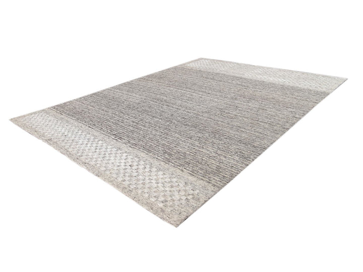 Contemporary  Textured Loop Wool Rug 10 X 14