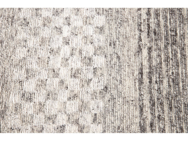Contemporary  Textured Loop Wool Rug 10 X 14