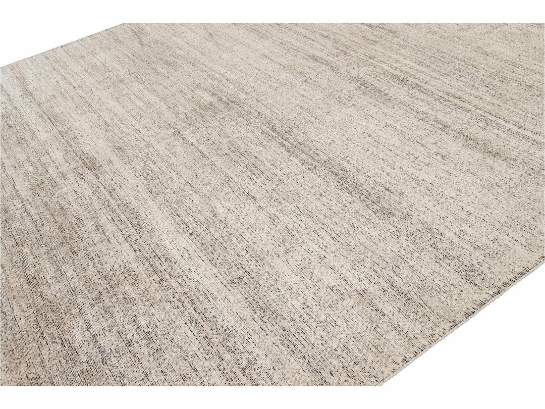 Transitional-Style Wool And Silk Rug 10 X 14