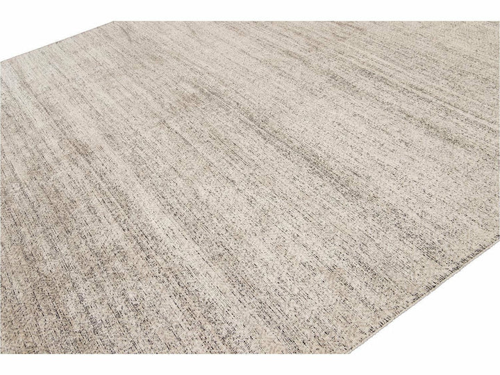 Transitional-Style Wool And Silk Rug 10 X 14