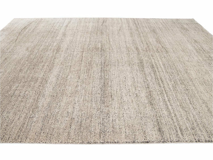 Transitional-Style Wool And Silk Rug 10 X 14