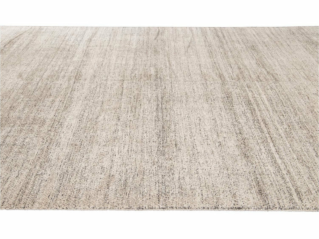 Transitional-Style Wool And Silk Rug 10 X 14