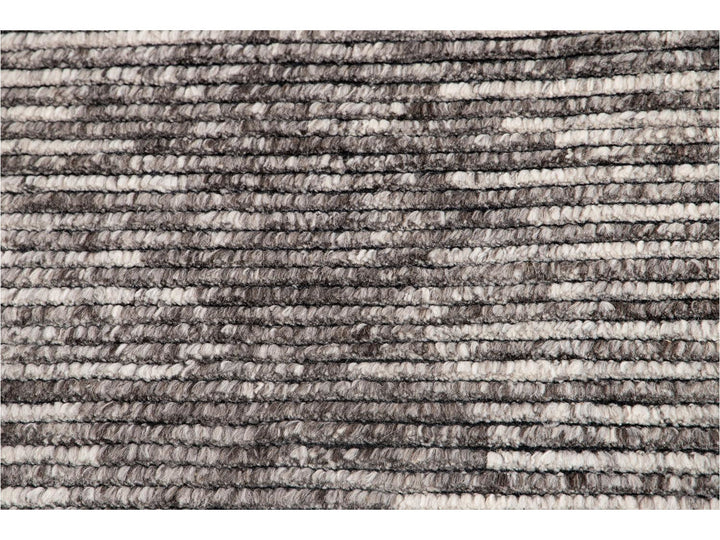 Contemporary Textured Ribbed Wool Rug 12 X 15