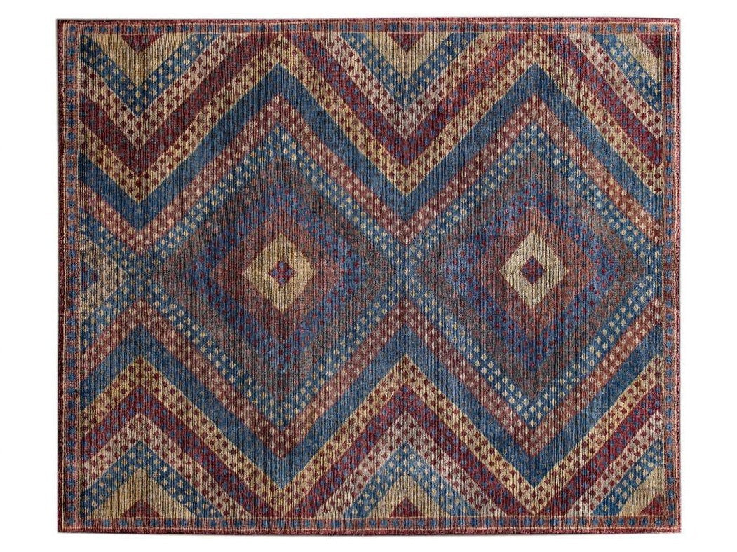 Modern Soumak Style Wool Rug 8 X10