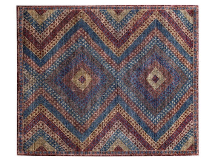Modern Soumak Style Wool Rug 8 X10