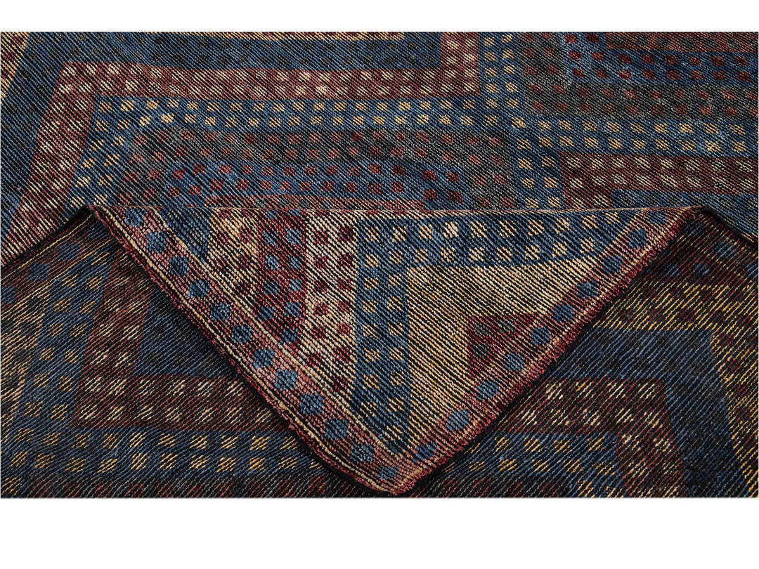Modern Soumak Style Wool Rug 8 X10