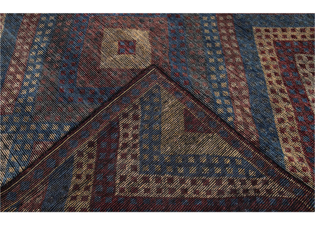Modern Soumak Style Wool Rug 8 X10