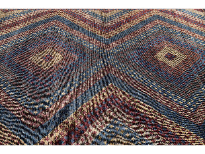 Modern Soumak Style Wool Rug 8 X10